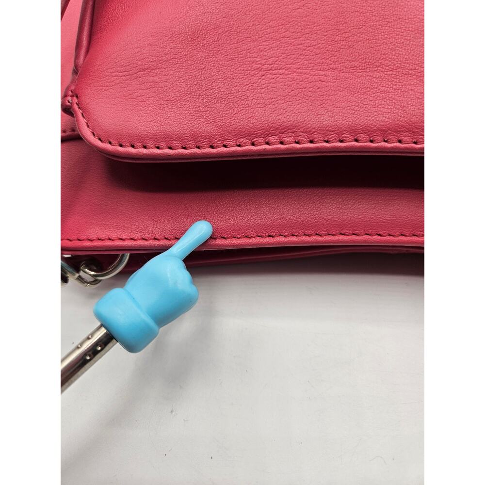 Giani Bernini Women's Pink‎ Crossbody Bag Purse Pockets Zippers Strap Removes - Picture 11 of 14